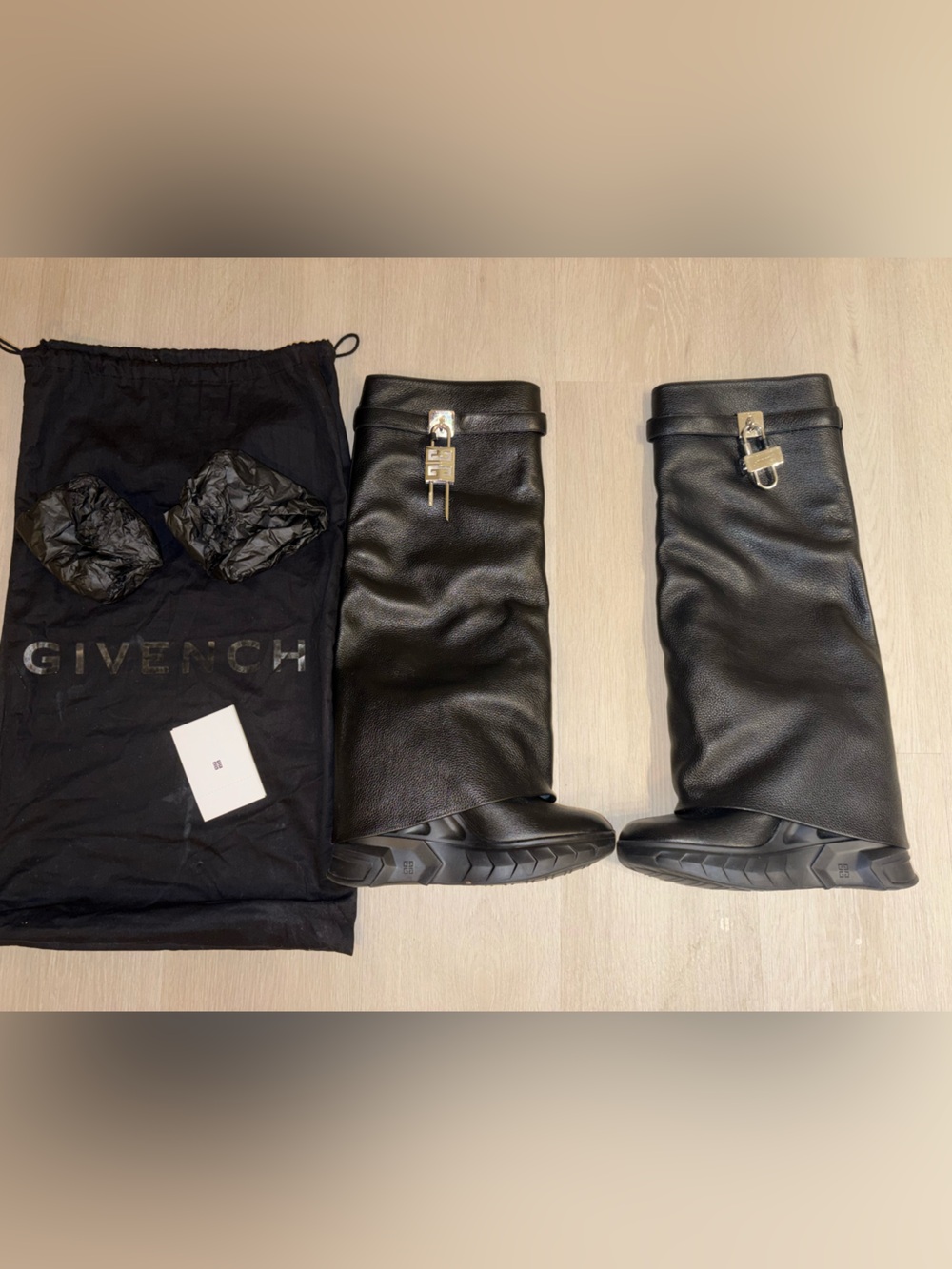 Givenchy Shark Lock Boots Size 39